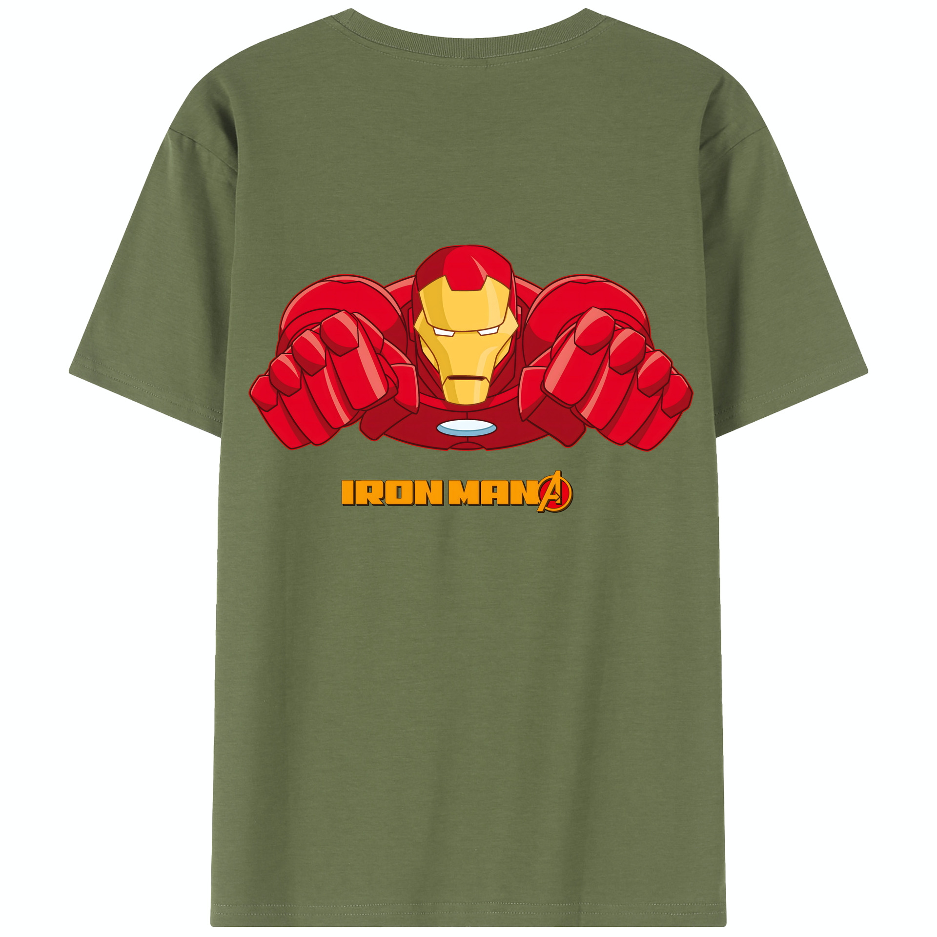 （画像用） アベンジャーズ The Avengers 綿100％半袖Tシャツ（背面プリント）